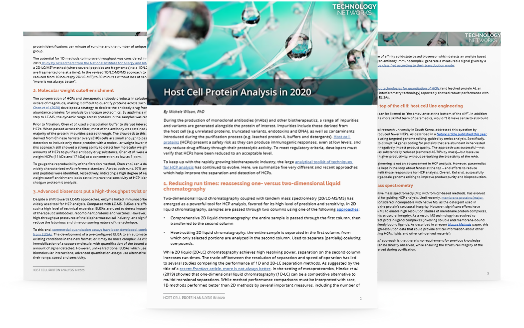 Host Cell Protein Analysis in 2020